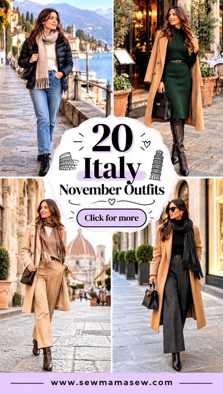 20 Italy November Outfits for Chic Cool-Weather Escapes - 20 Italy November Outfits for Chic Cool-Weather Escapes