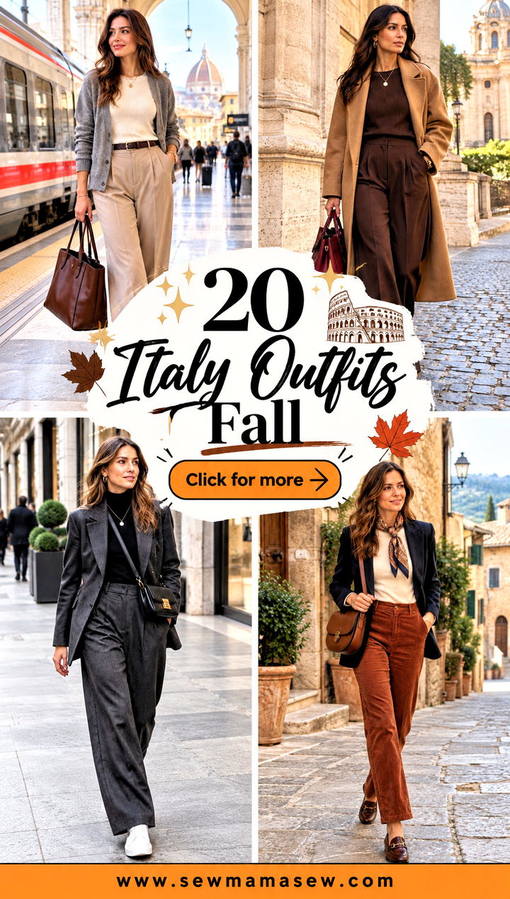 20 Italy Outfits Fall for Women Chic Looks for City Trips - 20 Italy Outfits Fall for Women: Chic Looks for City Trips