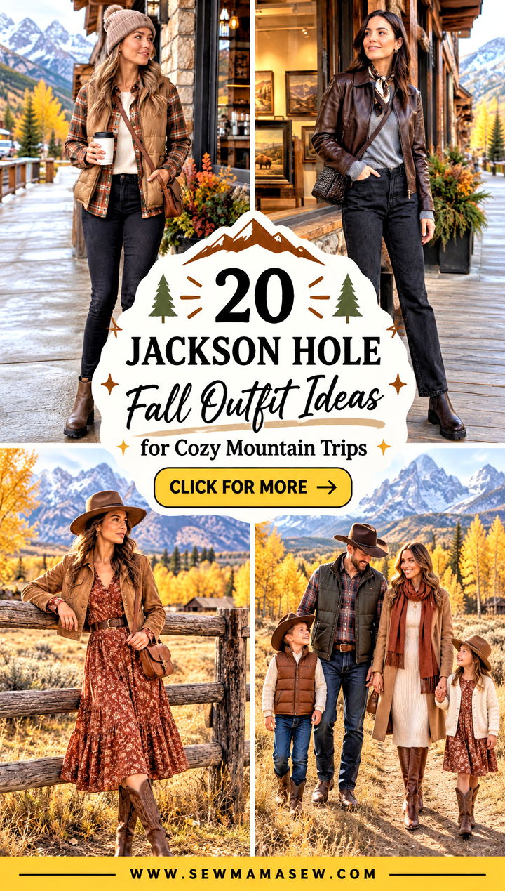 20 Jackson Hole Fall Outfit Ideas for Cozy Mountain Trips - 20 Jackson Hole Fall Outfit Ideas for Cozy Mountain Trips