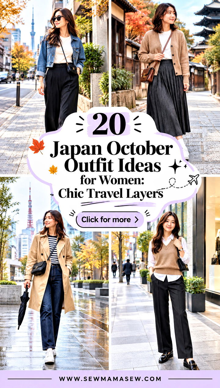 20 Japan October Outfit Ideas for Women Chic Travel Layers - 20 Japan October Outfit Ideas for Women: Chic Travel Layers