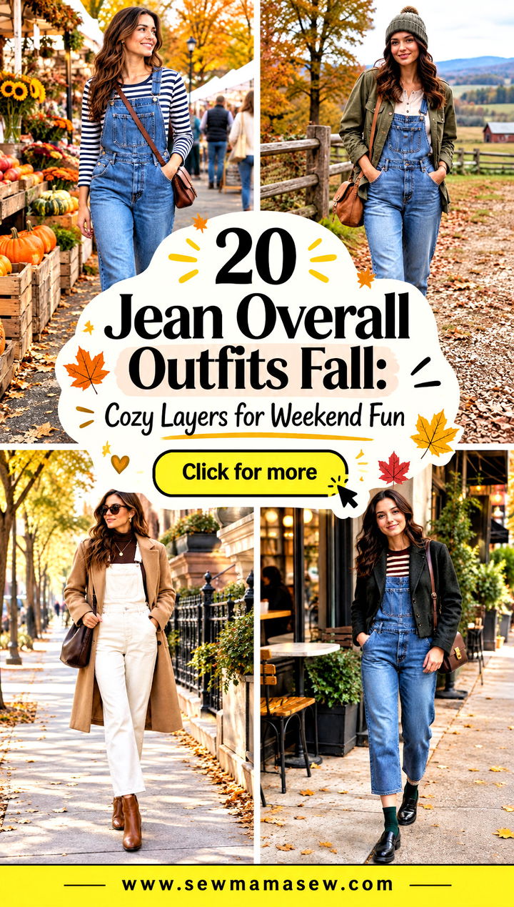 20 Jean Overall Outfits Fall Cozy Layers for Weekend Fun - 20 Jean Overall Outfits Fall: Cozy Layers for Weekend Fun