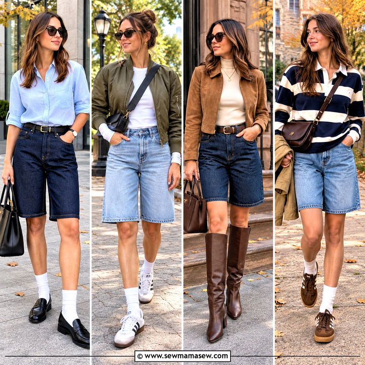 20 Jorts Outfit Fall Ideas for Effortless Weekend Style