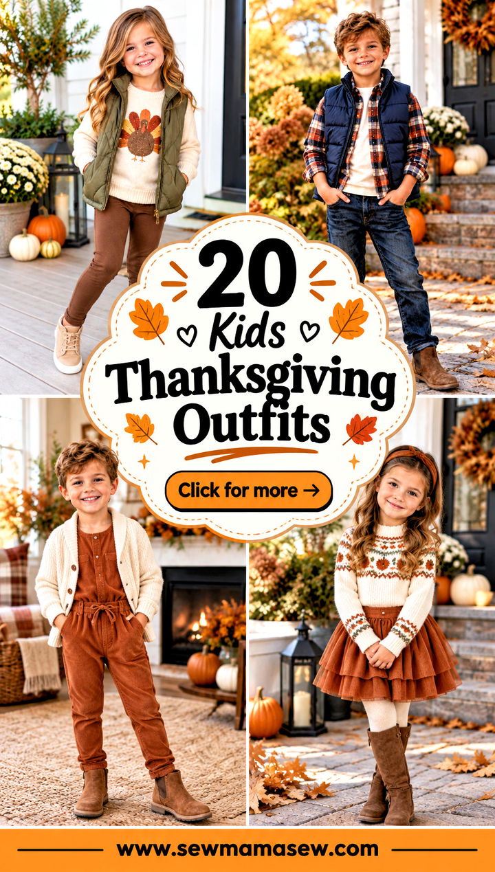 20 Kids Thanksgiving Outfits for Sweet Family Photo Moments - 20 Kids Thanksgiving Outfits for Sweet Family Photo Moments