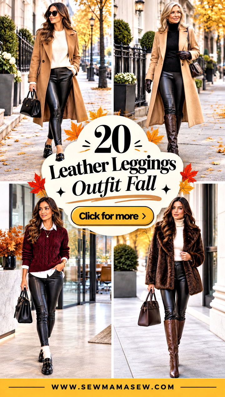 20 Leather Leggings Outfit Fall Chic Looks for Cozy Weekends - 20 Leather Leggings Outfit Fall: Chic Looks for Cozy Weekends