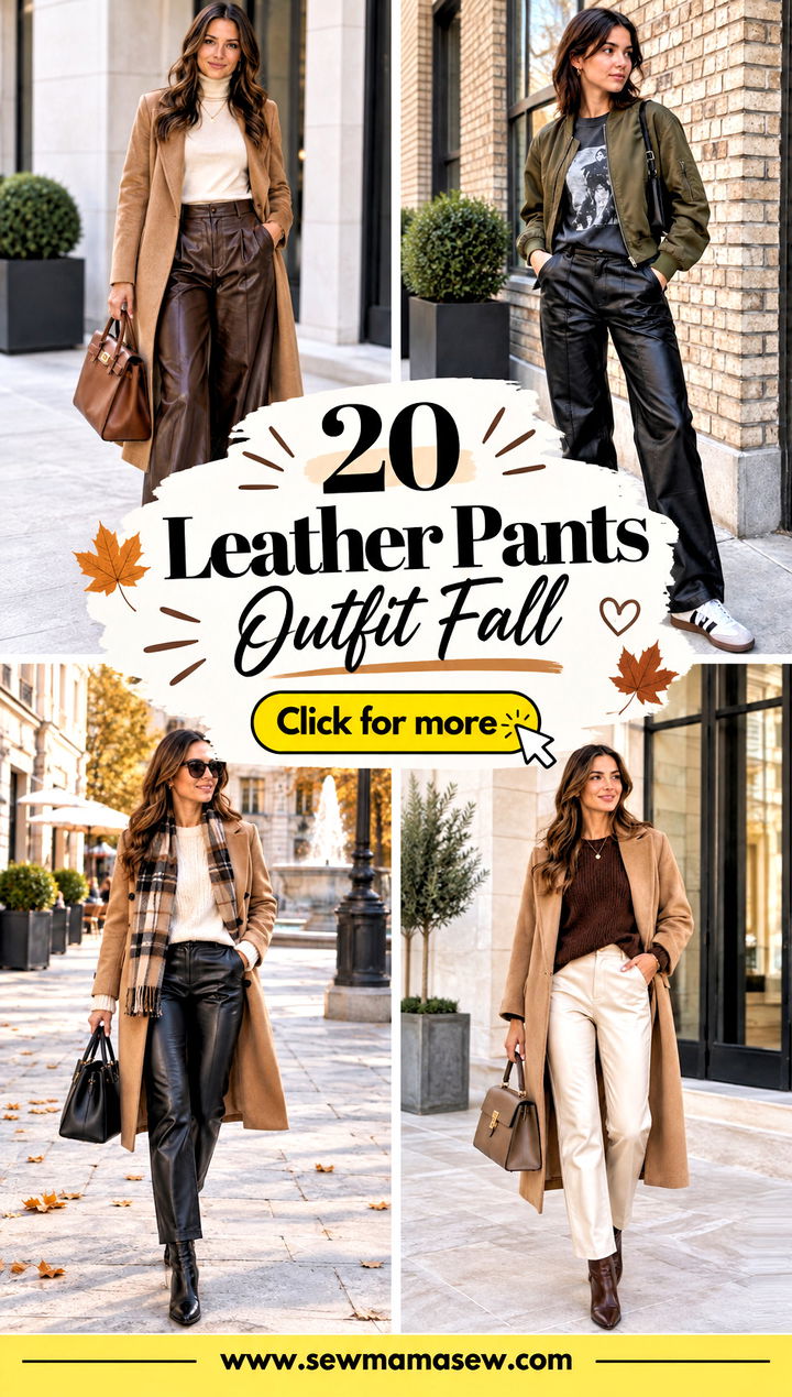 20 Leather Pants Outfit Fall Chic Looks for Cooler Weekends - 20 Leather Pants Outfit Fall: Chic Looks for Cooler Weekends