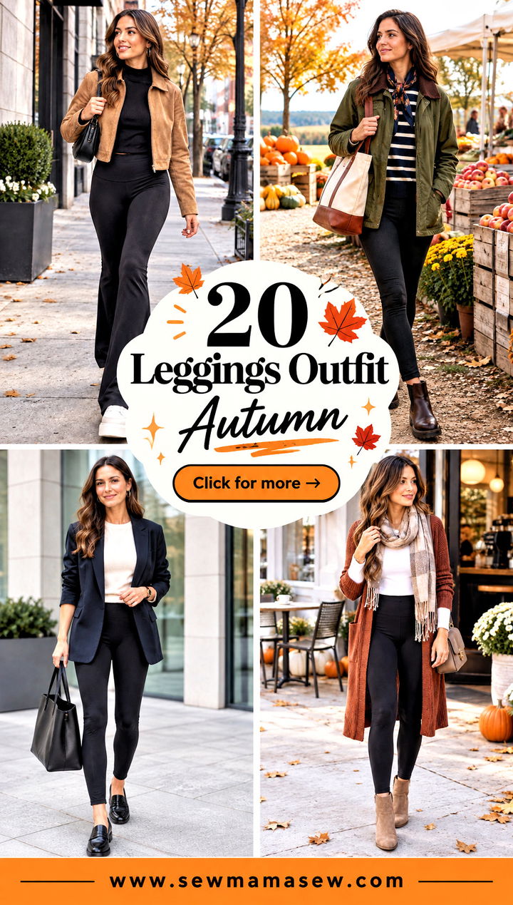 20 Leggings Outfit Autumn Comfy Looks for Everyday Errands - 20 Leggings Outfit Autumn: Comfy Looks for Everyday Errands