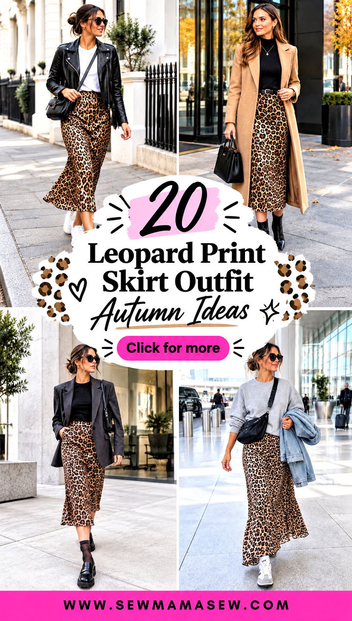 20 Leopard Print Skirt Outfit Autumn Ideas Bold Cozy Layers - 20 Leopard Print Skirt Outfit Autumn Ideas: Bold Cozy Layers