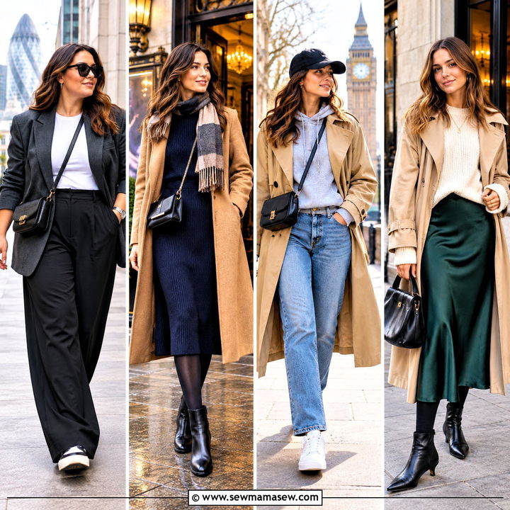 20 London In October Outfits for Women Cozy Travel Looks