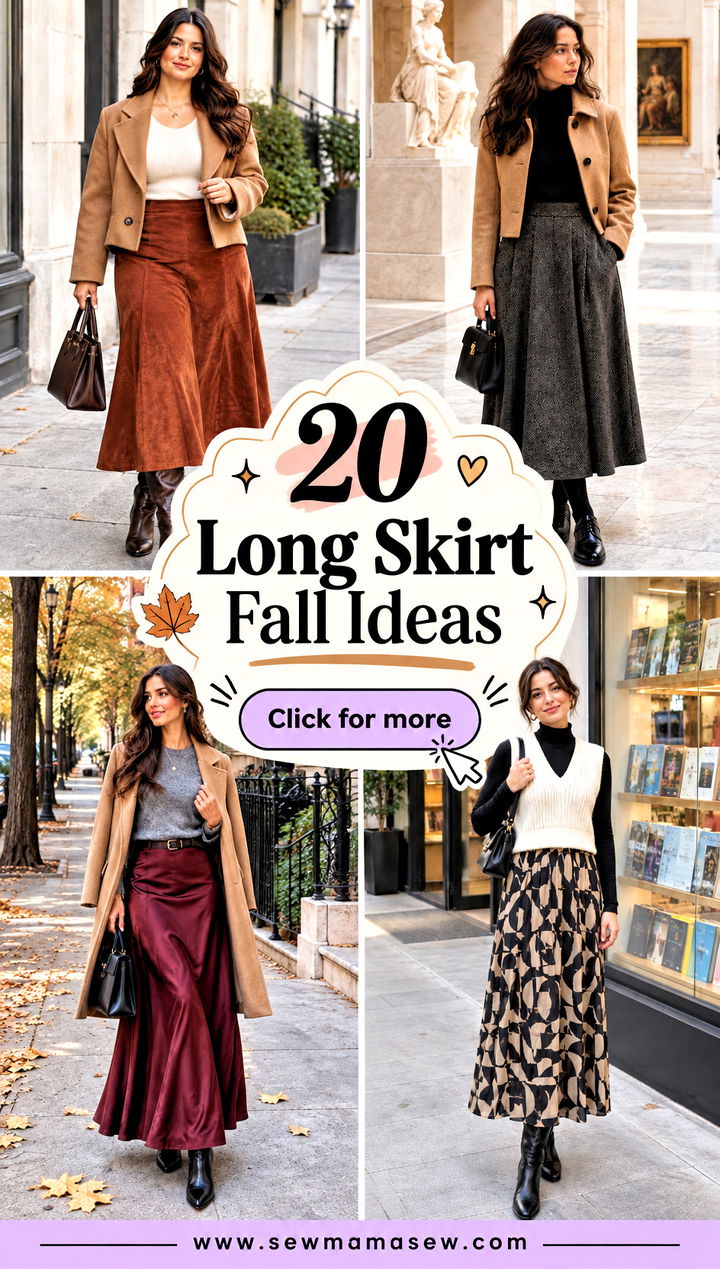 20 Long Skirt Fall Ideas Cozy Styling for Everyday Plans - 20 Long Skirt Fall Ideas: Cozy Styling for Everyday Plans