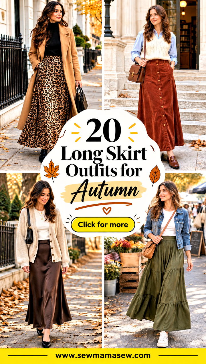20 Long Skirt Outfits for Autumn Chic Layers for Cool Days - 20 Long Skirt Outfits for Autumn: Chic Layers for Cool Days