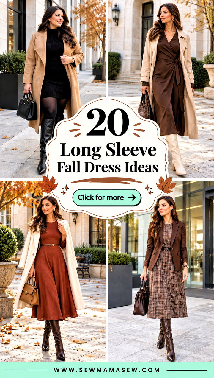20 Long Sleeve Fall Dress Ideas Cozy Looks for Day to Night - 20 Long Sleeve Fall Dress Ideas: Cozy Looks for Day to Night