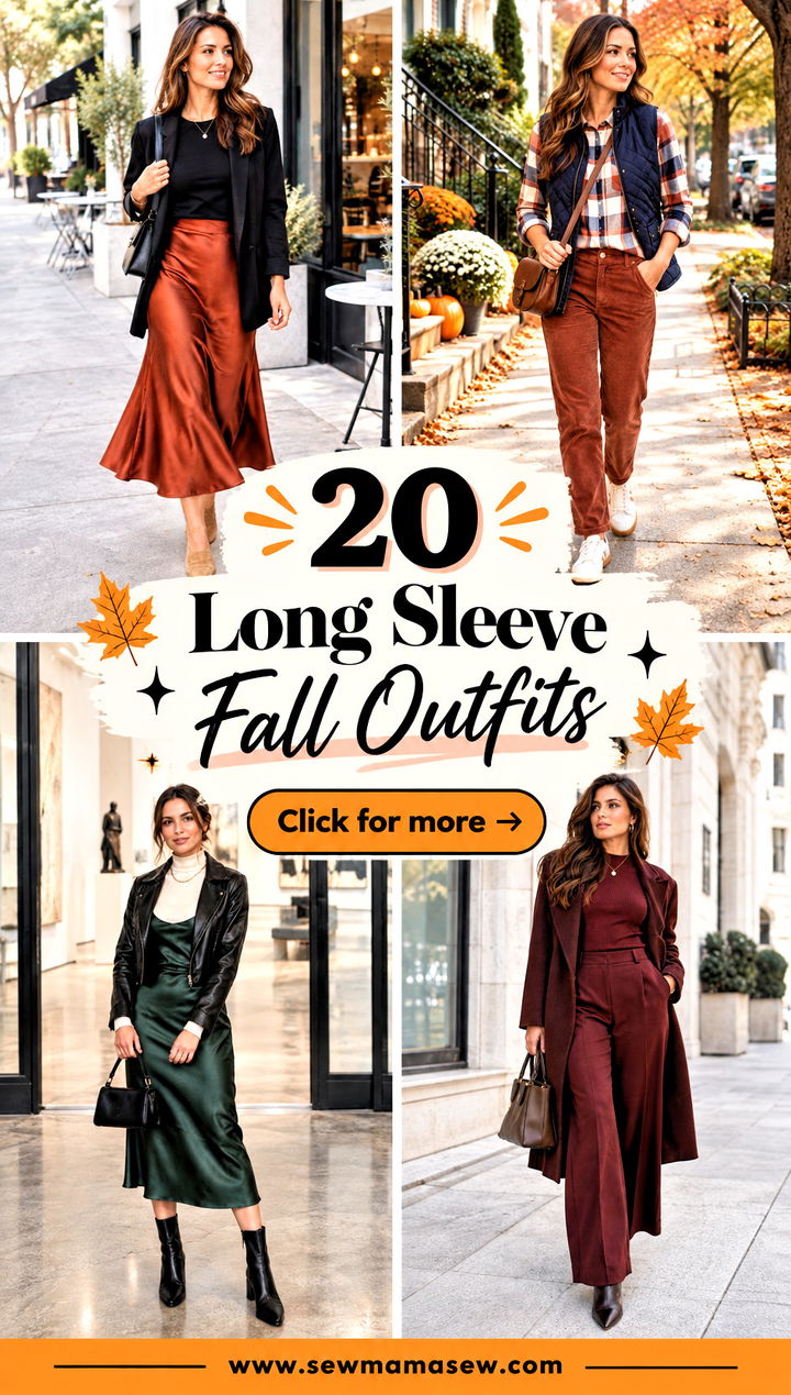 20 Long Sleeve Fall Outfits Cozy Style for Busy Weekdays - 20 Long Sleeve Fall Outfits: Cozy Style for Busy Weekdays