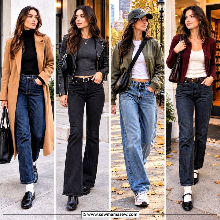 20 Low Rise Jeans Outfit Fall Looks for Cool Casual Days