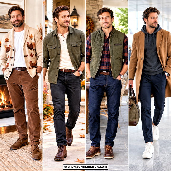 20 Man Thanksgiving Outfit Ideas for a Cozy Family Feast