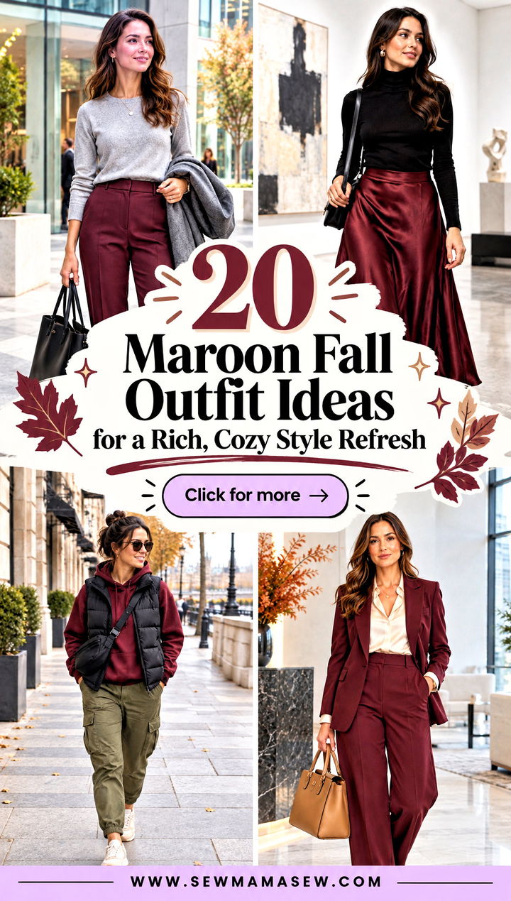 20 Maroon Fall Outfit Ideas for a Rich Cozy Style Refresh - 20 Maroon Fall Outfit Ideas for a Rich, Cozy Style Refresh