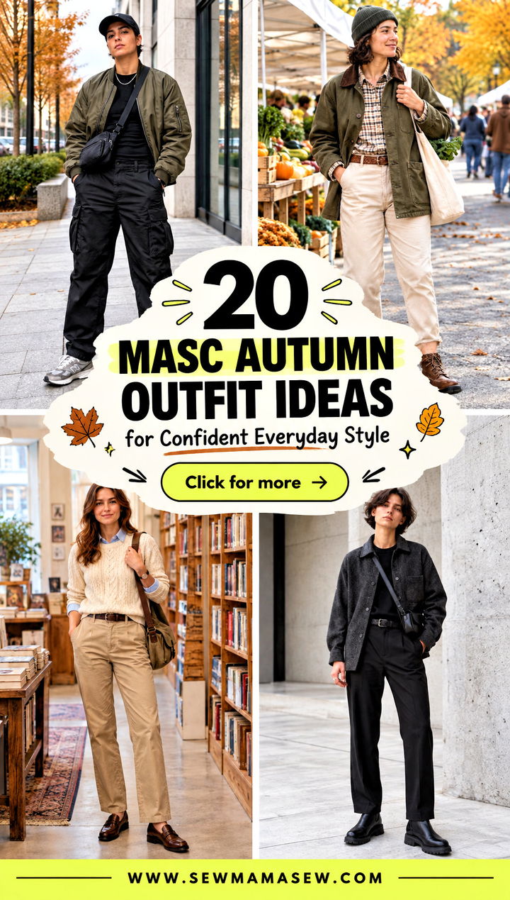 20 Masc Autumn Outfit Ideas for Confident Everyday Style - 20 Masc Autumn Outfit Ideas for Confident Everyday Style