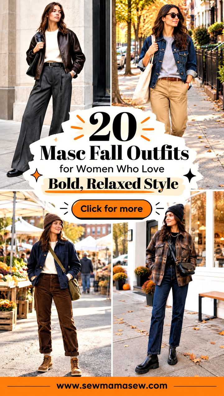 20 Masc Fall Outfits for Women Who Love Bold Relaxed Style - 20 Masc Fall Outfits for Women Who Love Bold, Relaxed Style