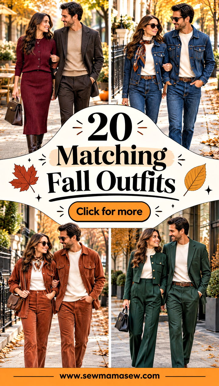 20 Matching Fall Outfits Cozy Looks for Couples and Friends - 20 Matching Fall Outfits: Cozy Looks for Couples and Friends