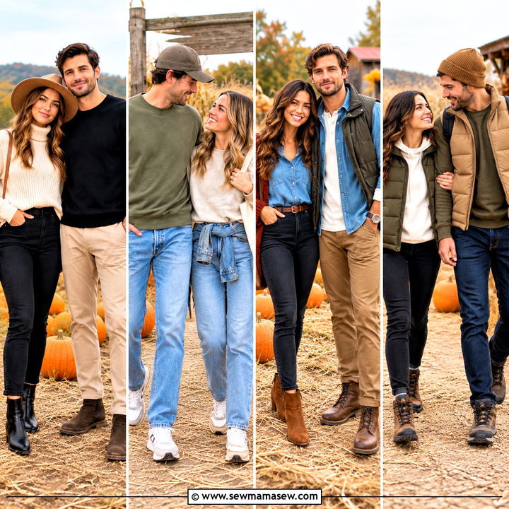 20 Matching Pumpkin Patch Outfits for Couples: Cozy Looks