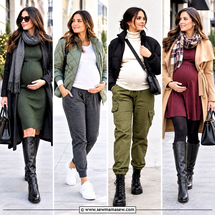 20 Maternity Capsule Wardrobe Fall Winter Ideas: Cozy Staples