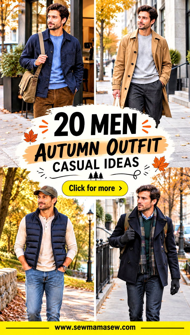 20 Men Autumn Outfit Casual Ideas Easy Everyday Layering - 20 Men Autumn Outfit Casual Ideas: Easy Everyday Layering