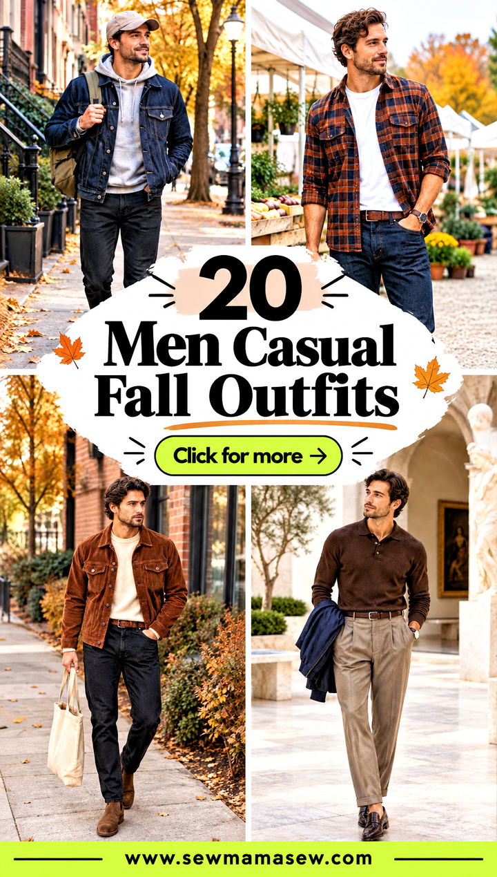 20 Men Casual Fall Outfits Effortless Looks for Weekends - 20 Men Casual Fall Outfits: Effortless Looks for Weekends