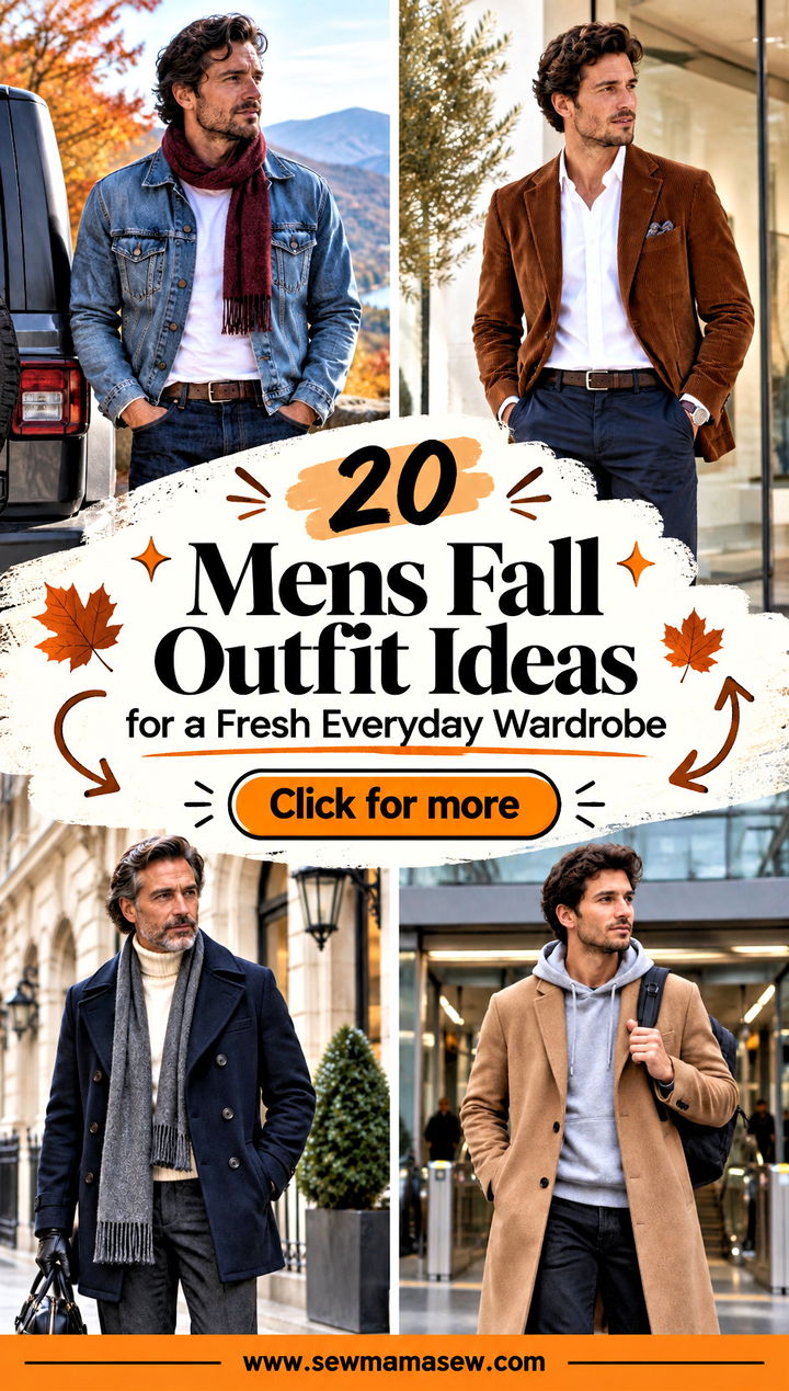 20 Mens Fall Outfit Ideas for a Fresh Everyday Wardrobe - 20 Mens Fall Outfit Ideas for a Fresh Everyday Wardrobe