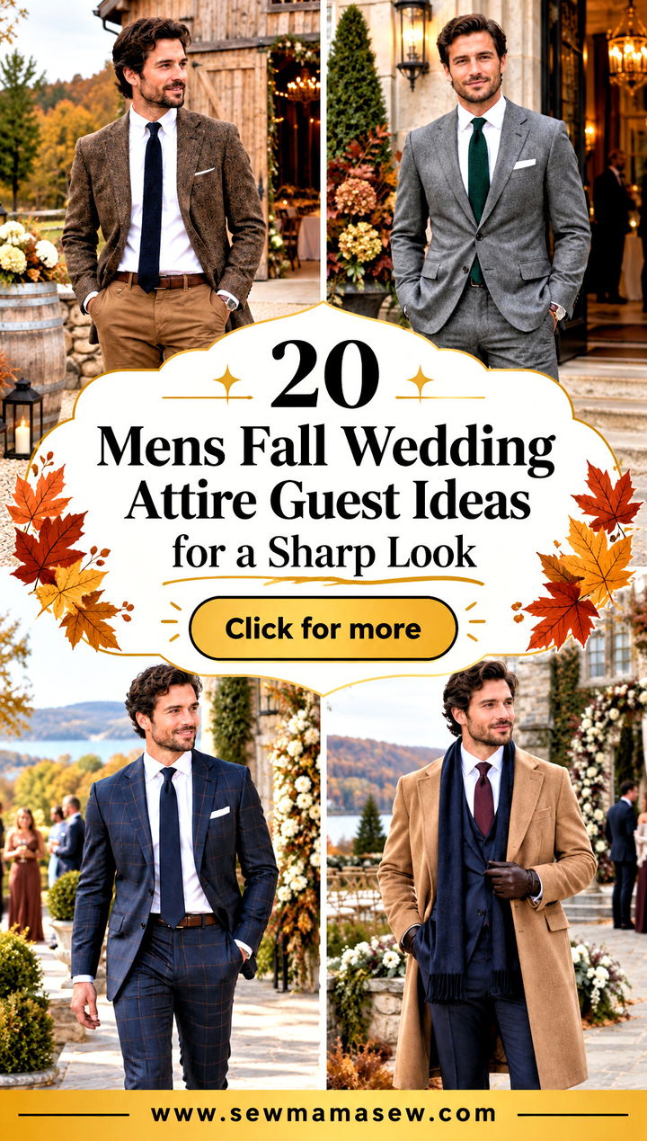 20 Mens Fall Wedding Attire Guest Ideas for a Sharp Look - 20 Mens Fall Wedding Attire Guest Ideas for a Sharp Look
