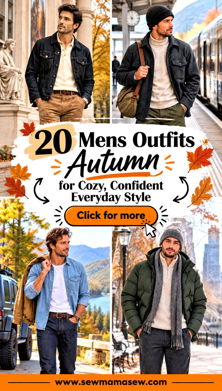 20 Mens Outfits Autumn for Cozy Confident Everyday Style - 20 Mens Outfits Autumn for Cozy, Confident Everyday Style