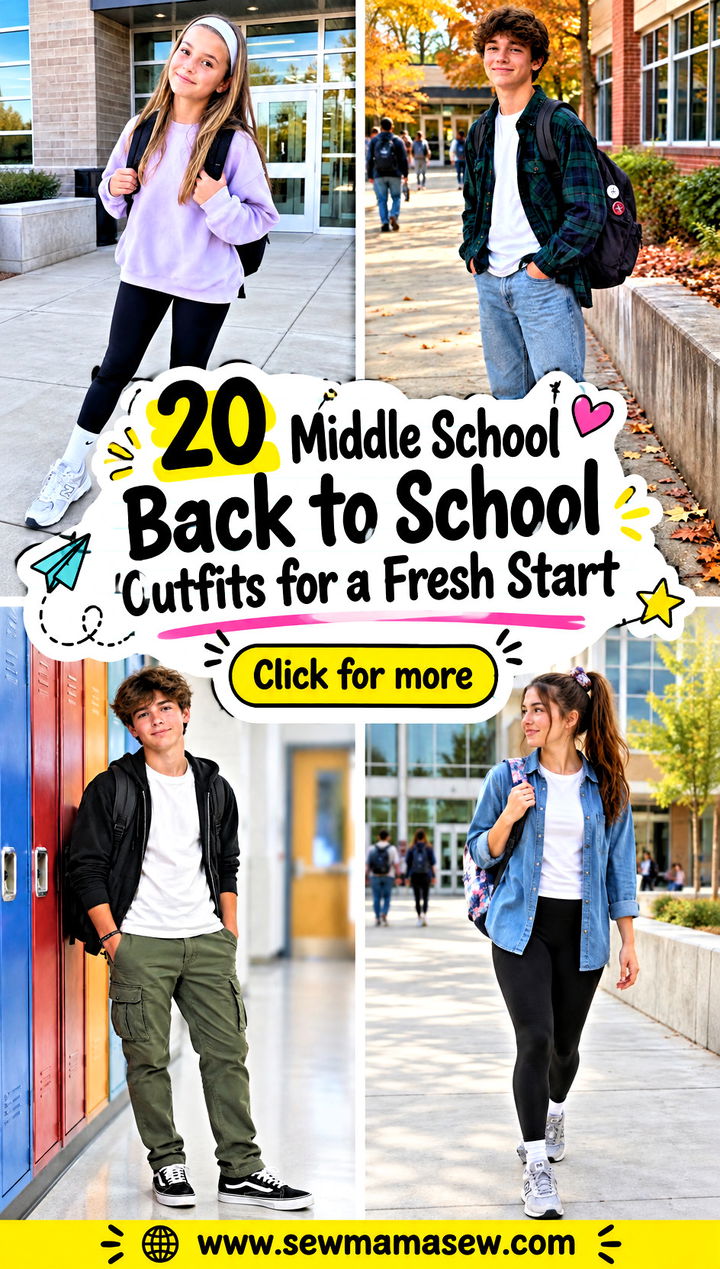 20 Middle School Back to School Outfits for a Fresh Start - 20 Middle School Back to School Outfits for a Fresh Start