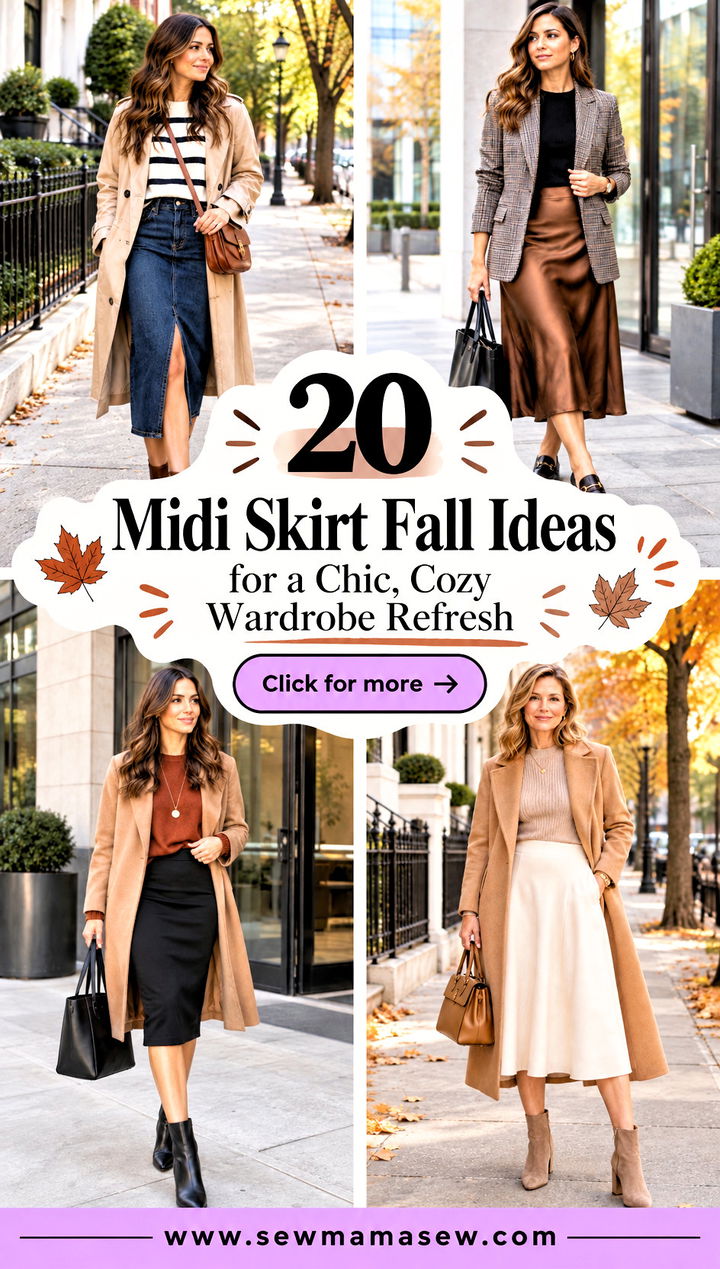 20 Midi Skirt Fall Ideas for a Chic Cozy Wardrobe Refresh - 20 Midi Skirt Fall Ideas for a Chic, Cozy Wardrobe Refresh
