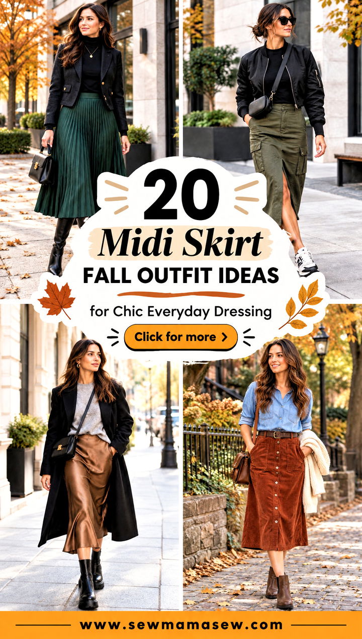 20 Midi Skirt Fall Outfit Ideas for Chic Everyday Dressing - 20 Midi Skirt Fall Outfit Ideas for Chic Everyday Dressing
