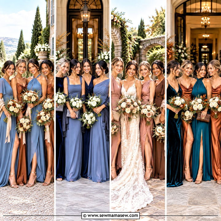 20 Mismatch Bridesmaid Dresses Fall: Rich, Romantic Looks