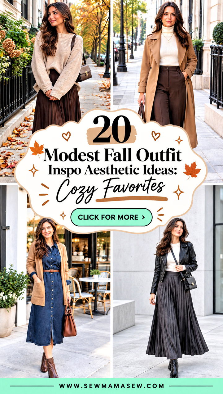 20 Modest Fall Outfit Inspo Aesthetic Ideas Cozy Favorites - 20 Modest Fall Outfit Inspo Aesthetic Ideas: Cozy Favorites