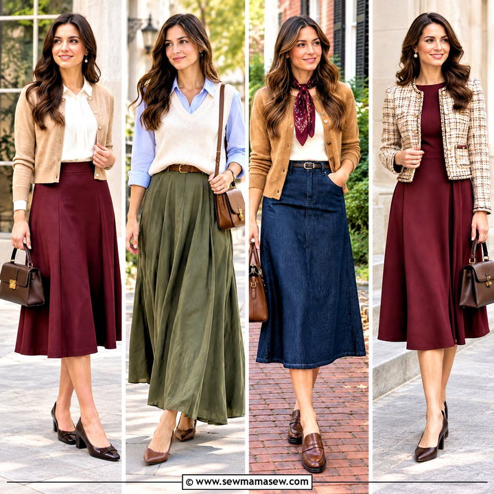 20 Modest Fall Outfits Church: Elegant, Cozy Sunday Looks