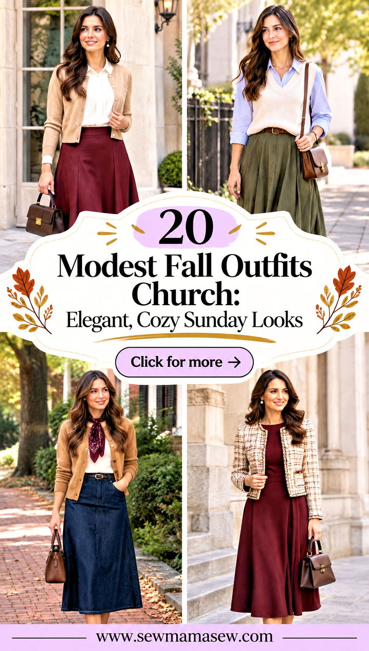 20 Modest Fall Outfits Church Elegant Cozy Sunday Looks - 20 Modest Fall Outfits Church: Elegant, Cozy Sunday Looks