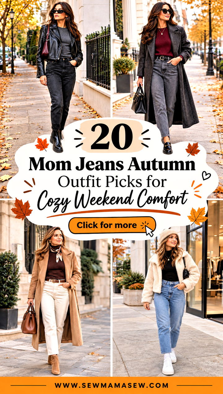 20 Mom Jeans Autumn Outfit Picks for Cozy Weekend Comfort - 20 Mom Jeans Autumn Outfit Picks for Cozy Weekend Comfort