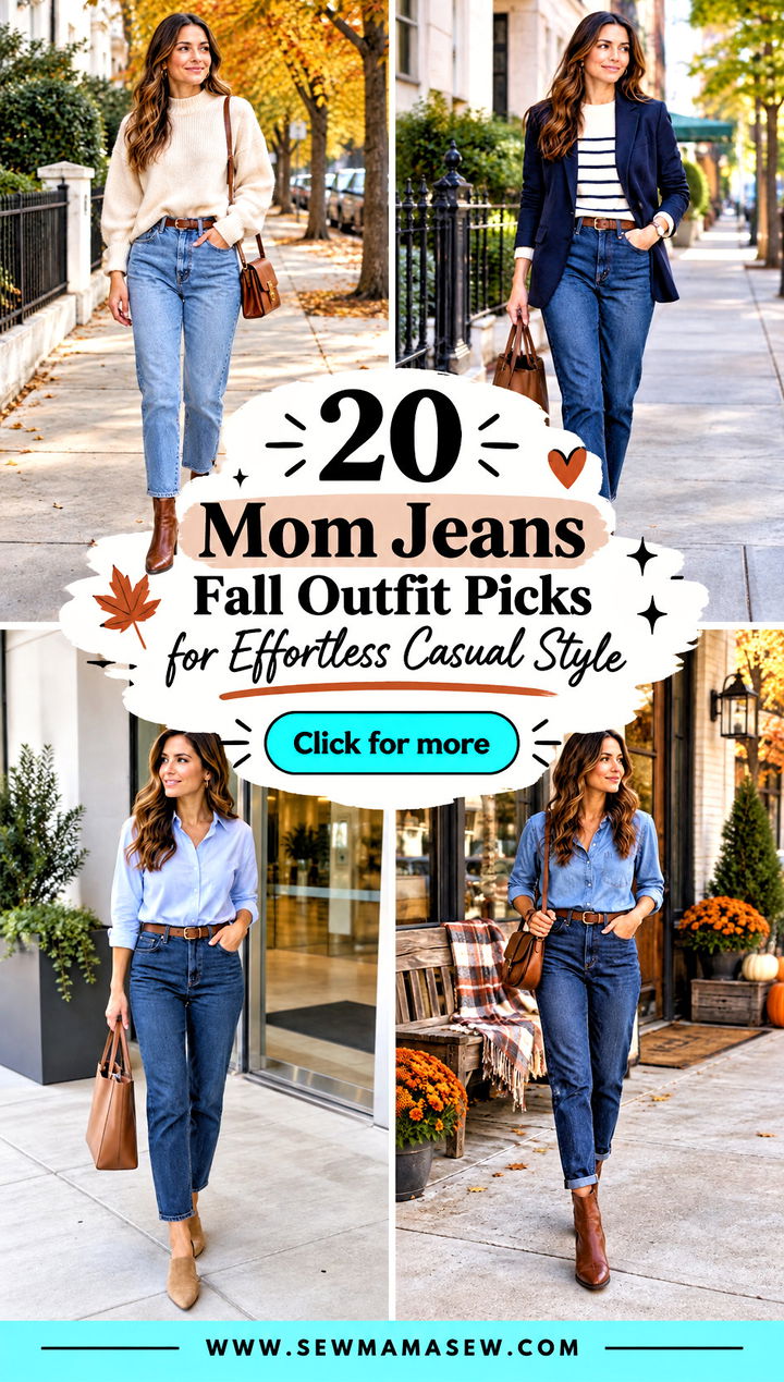20 Mom Jeans Fall Outfit Picks for Effortless Casual Style - 20 Mom Jeans Fall Outfit Picks for Effortless Casual Style