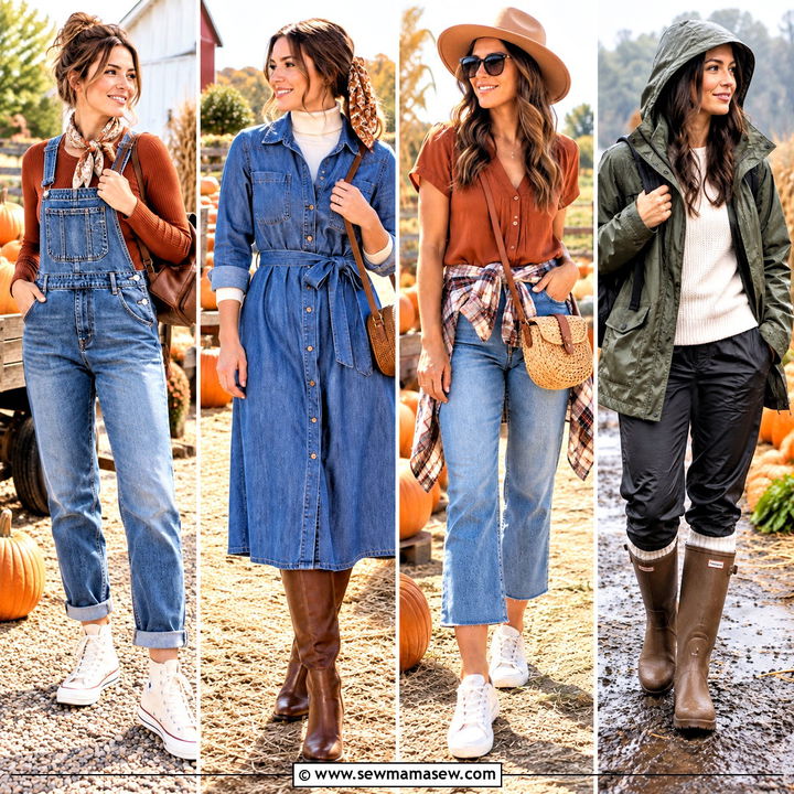 20 Mom Pumpkin Patch Outfit Ideas for Cozy Family Photos