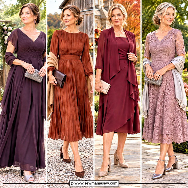 20 Mother Of The Groom Dresses For Fall Outdoor: Chic Picks