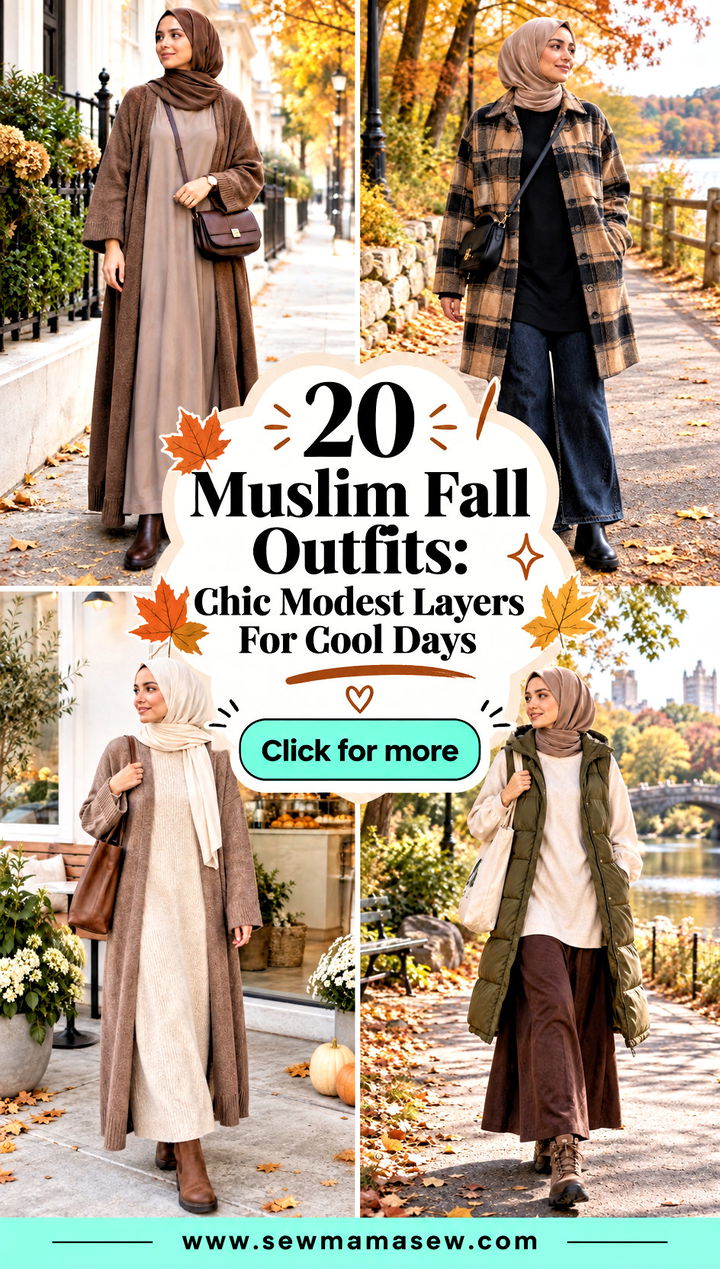 20 Muslim Fall Outfits Chic Modest Layers For Cool Days - 20 Muslim Fall Outfits: Chic Modest Layers For Cool Days