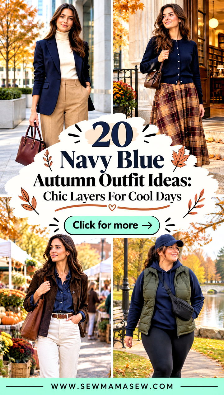 20 Navy Blue Autumn Outfit Ideas Chic Layers For Cool Days - 20 Navy Blue Autumn Outfit Ideas: Chic Layers For Cool Days