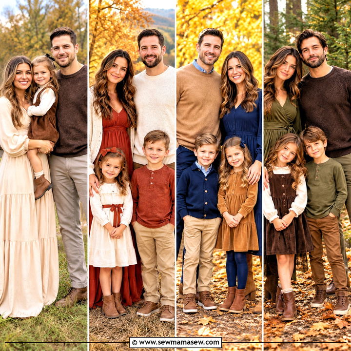 20 Neutral Family Picture Outfits Fall Cozy Portrait Looks