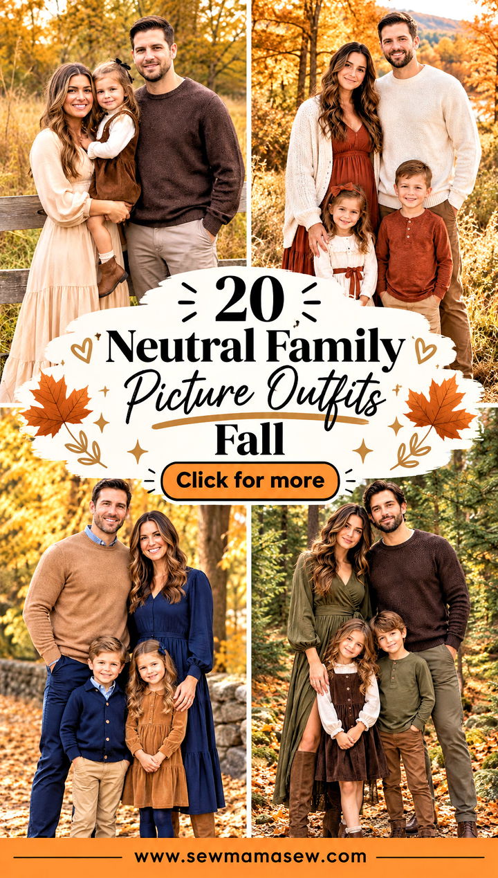 20 Neutral Family Picture Outfits Fall Cozy Portrait Looks - 20 Neutral Family Picture Outfits Fall: Cozy Portrait Looks
