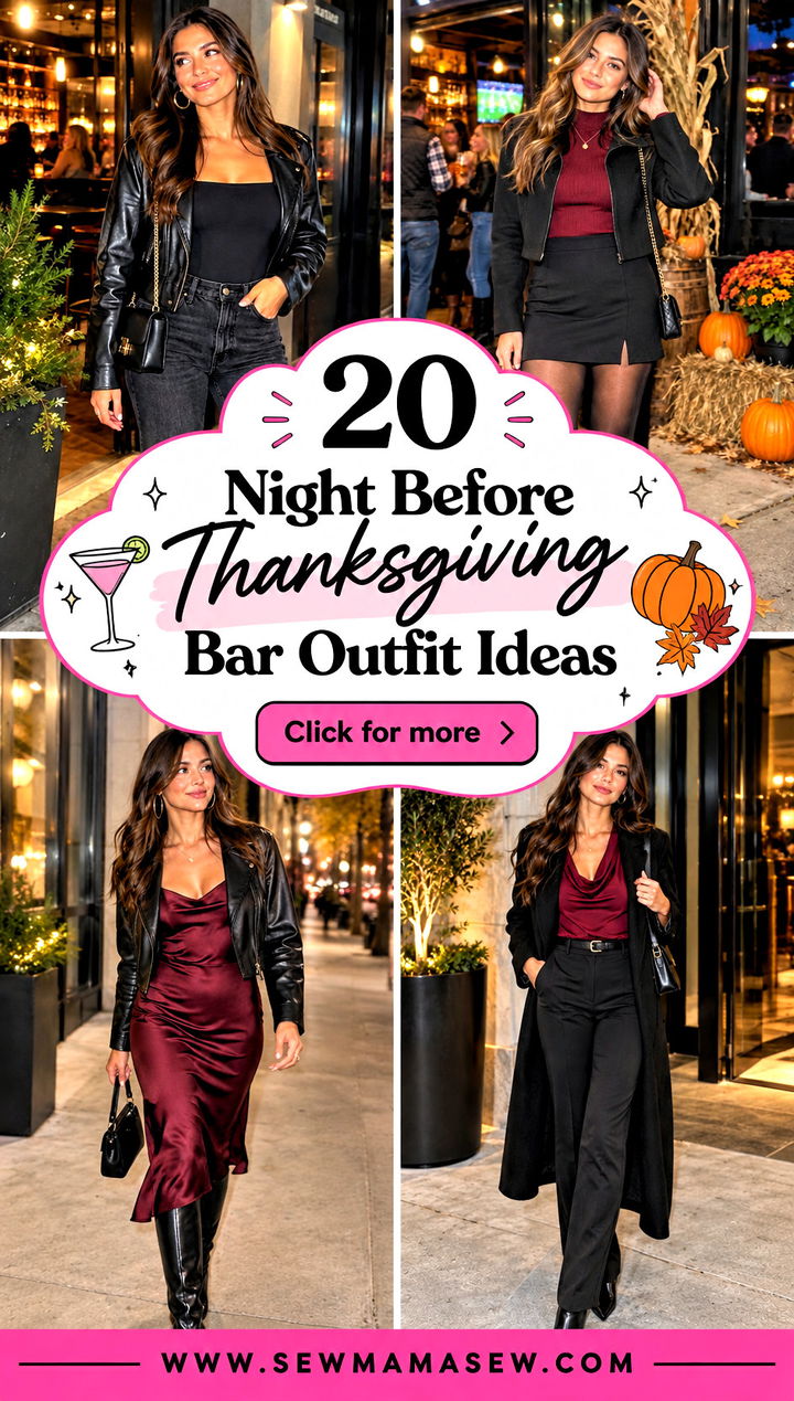 20 Night Before Thanksgiving Bar Outfit Ideas for Chic Fun - 20 Night Before Thanksgiving Bar Outfit Ideas for Chic Fun