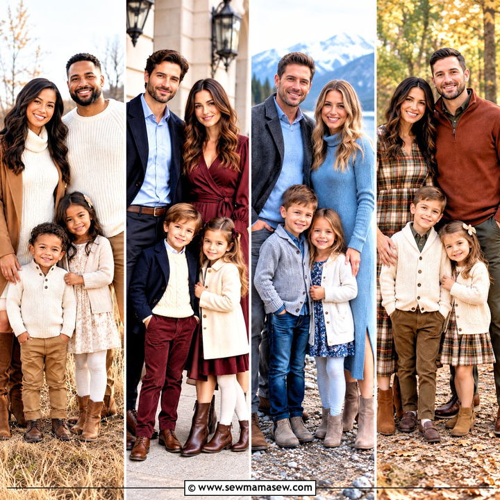 20 November Family Pictures Outfits for Cozy Fall Memories