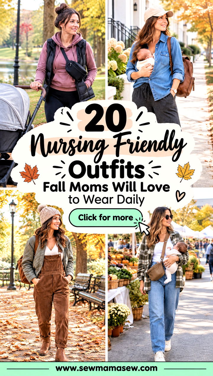 20 Nursing Friendly Outfits Fall Moms Will Love to Wear Daily - 20 Nursing Friendly Outfits Fall Moms Will Love to Wear Daily