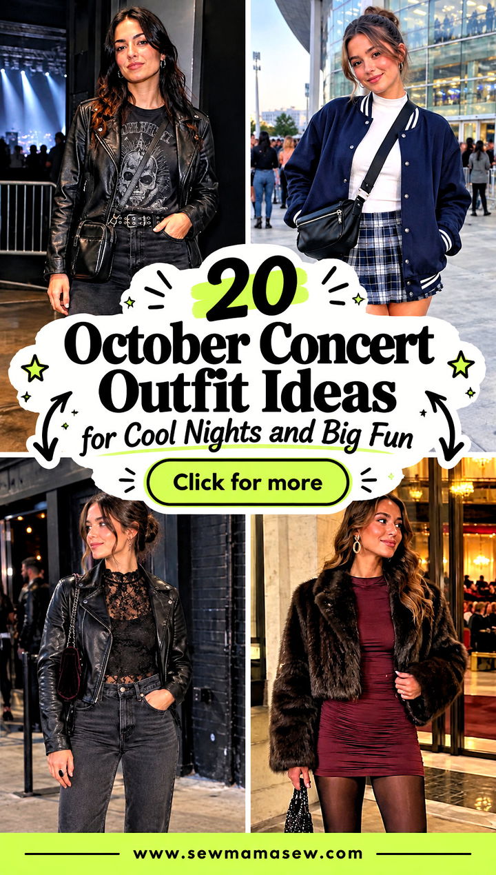 20 October Concert Outfit Ideas for Cool Nights and Big Fun - 20 October Concert Outfit Ideas for Cool Nights and Big Fun