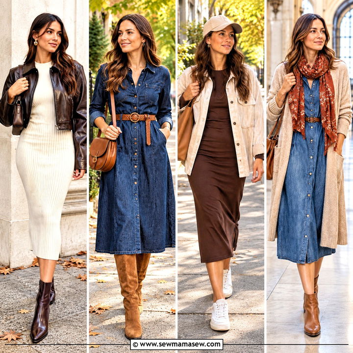 20 October Dress Ideas for Cozy Days and Chic Fall Nights