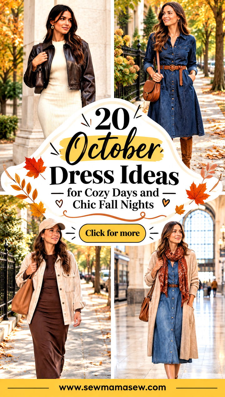 20 October Dress Ideas for Cozy Days and Chic Fall Nights - 20 October Dress Ideas for Cozy Days and Chic Fall Nights